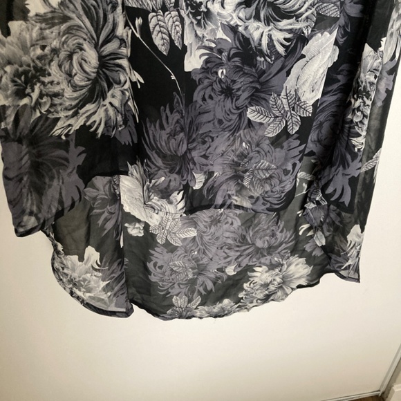 Summer floral high-low strapless dress - Picture 4 of 7